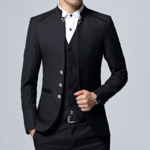 Formal Black Blazer Set