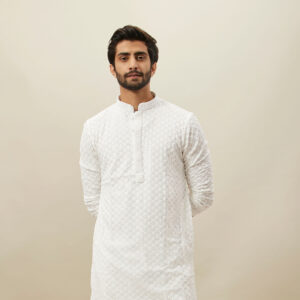 White Cotton Kurta